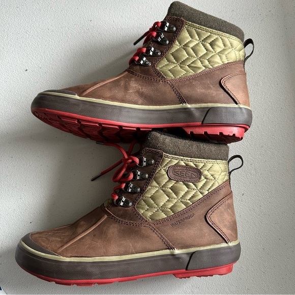 KEEN womens BELLETERRE ANKLE QUILTED WP Boots - Picture 1 of 12